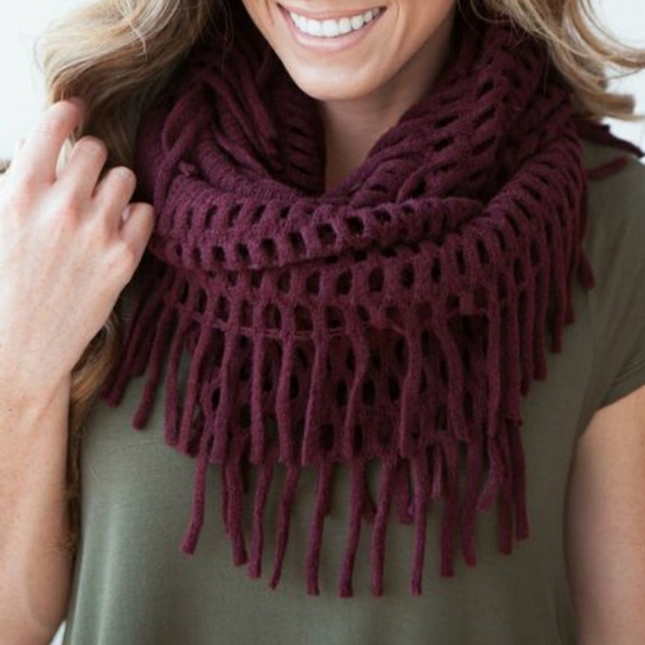Infinity Fringe Scarf - Picture 1 of 4